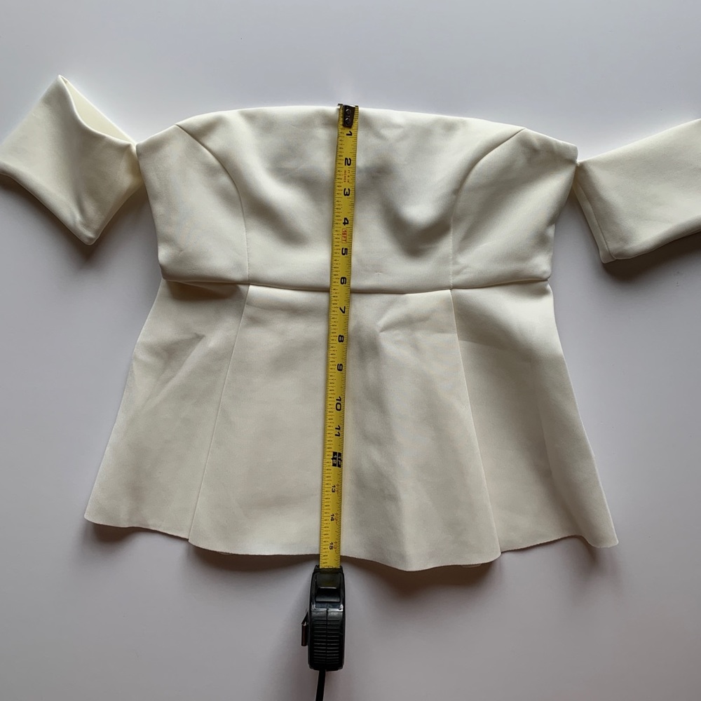 Off-shoulder Peplum top